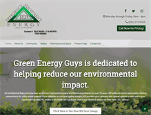 Tablet Screenshot of greenenergyguys.net